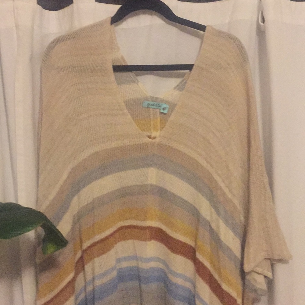 Goddess fringe poncho